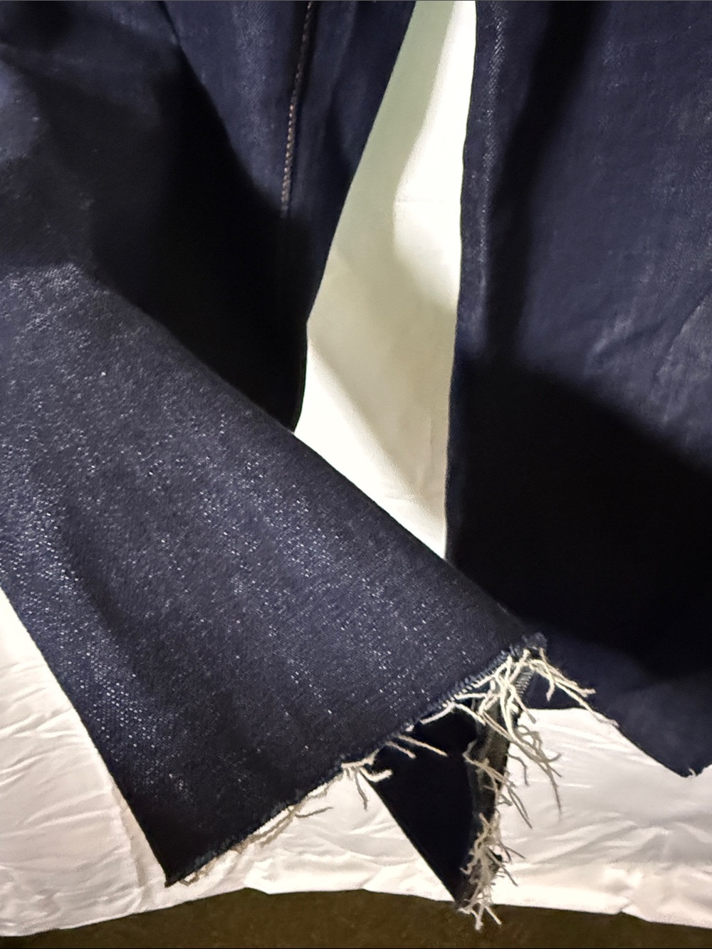 Banana Republic Dark Blue Cropped Wide-Leg Jeans - Picture 5 of 6